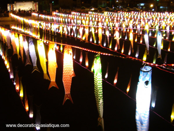 Koi Nobori lumineuses