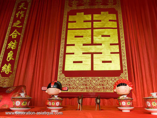 Une décoration de mariage asiatique